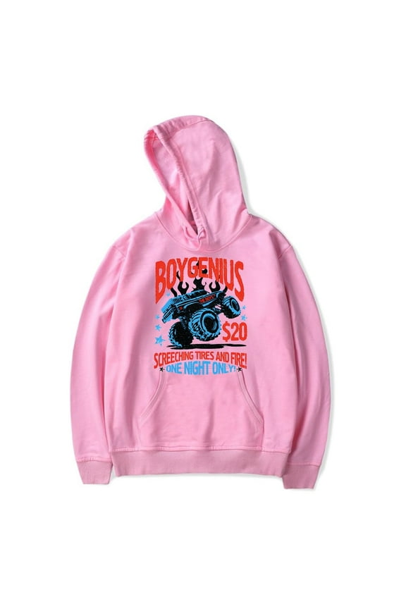 Boygenius Hoodies Monster Truck Long Sleeve Boygenius World Tour Merch Hoodie Sweatshirt Pullover