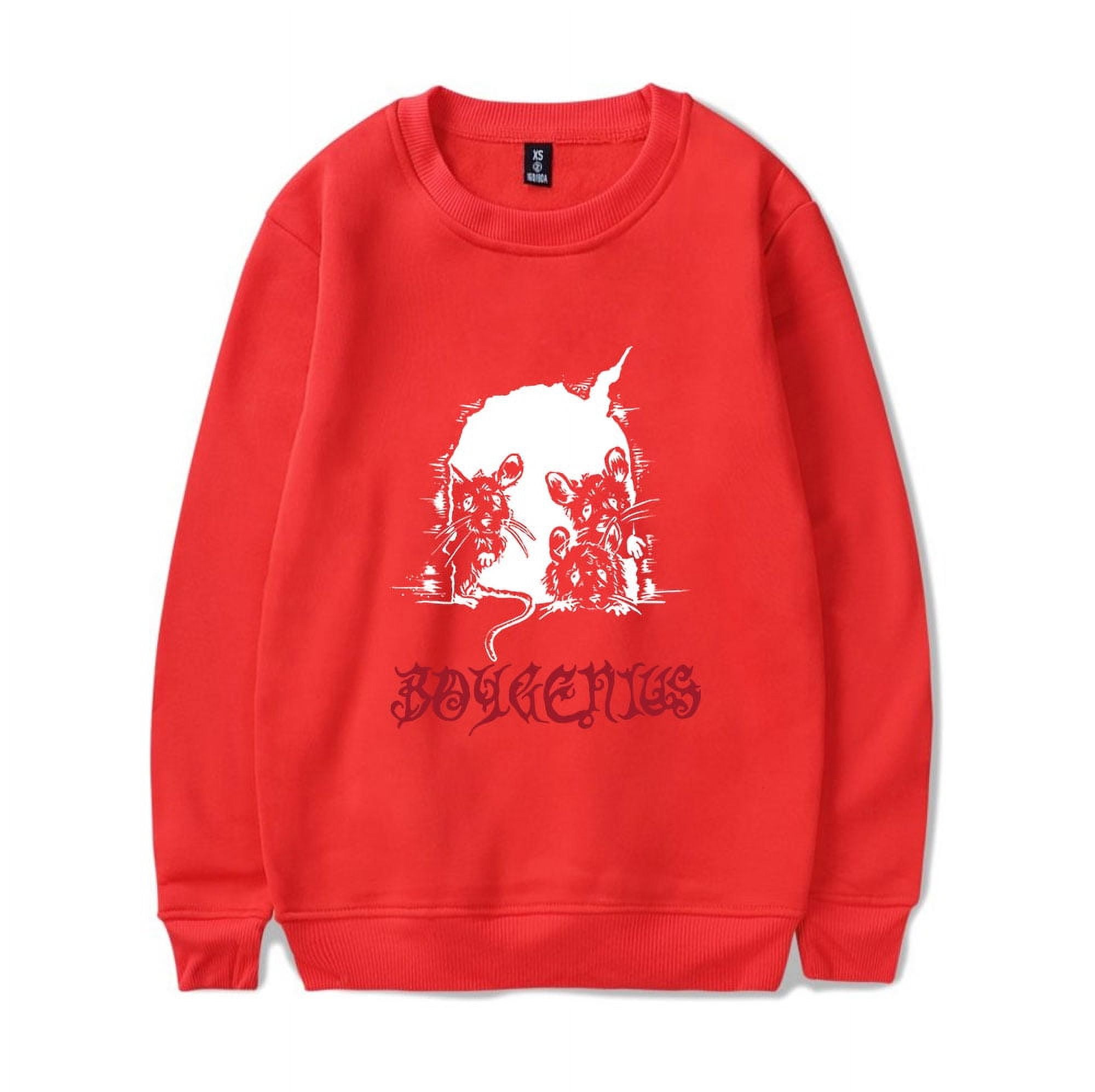 Boygenius Long Sleeve Boy genius Tour Merch Sweatshirt Hoodie Mice Logo