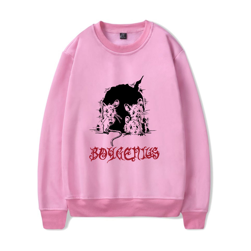 Boygenius Long Sleeve Boy genius Tour Merch Sweatshirt Hoodie Mice Logo