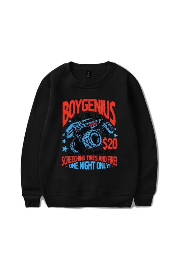 Boygenius Merch Sweatshirt Hoodies Monster Truck Long Sleeve Boygenius World Tour Men Women Pullover