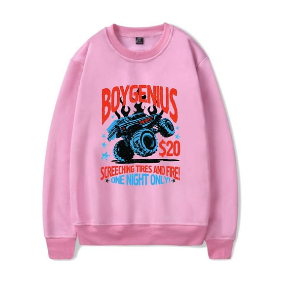 Boygenius Merch Sweatshirt Hoodies Monster Truck Long Sleeve Boygenius World Tour Men Women Pullover
