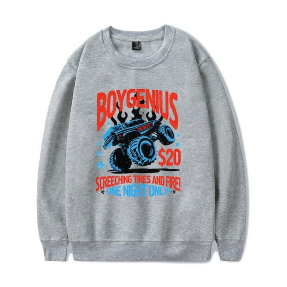 Boygenius Merch Sweatshirt Hoodies Monster Truck Long Sleeve Boygenius World Tour Men Women Pullover