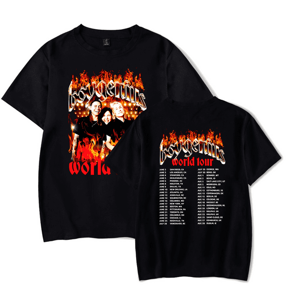 Boygenius Merch T Shirt Boygenius World Tour Merch Tee Sweatshirt Short Sleeve Men Women