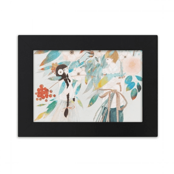 Boygirl Chinese Classical Style Illustrator Desktop Photo Frame Ornaments Picture Art Painting