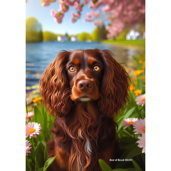 Boykin Spaniel - Best of Breed DCR Spring Garden Flag