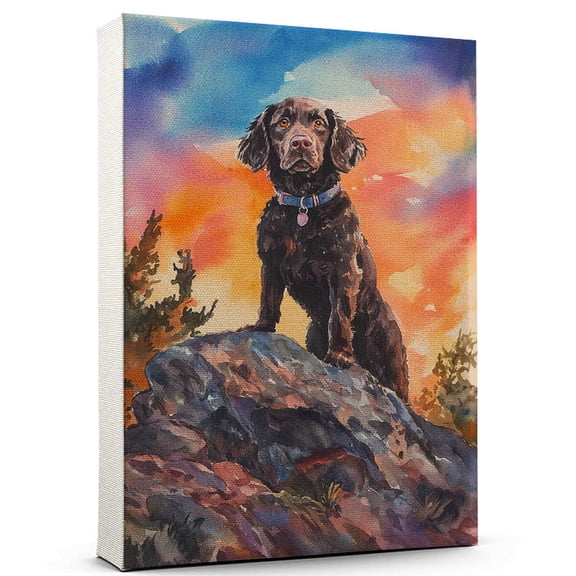 Boykin Spaniel Dog Canvas Climbing Canvas Print of Funny Boykin Spaniel Dog Wall Art, Climbing Sports Wall Decor, Home Decor, Dog Lover