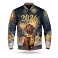 thumbnail image 1 of Boykin Spaniel Happy New Year 2026 with Fireworks on New Year's Eve All Over Print 3D Baseball Jacket Dog Lover Bomber Jacket Softball - 12022, 1 of 6