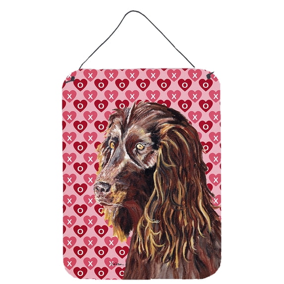 Boykin Spaniel Valentine's Love Aluminium Metal Wall or Door Hanging Prints