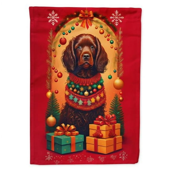 Boykin Spaniel Holiday Christmas House Flag