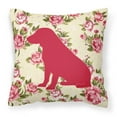 thumbnail image 1 of Boykin Spaniel Shabby Chic Yellow Roses  Fabric Decorative Pillow, 1 of 2