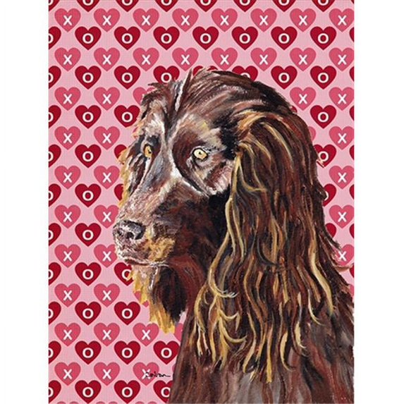 Boykin Spaniel Valentines Love Flag Canvas House Size