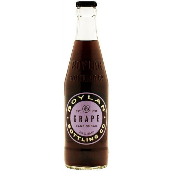 Boylan Bottleworks Grape Soda, 12 Oz (12 Glass Bottles)