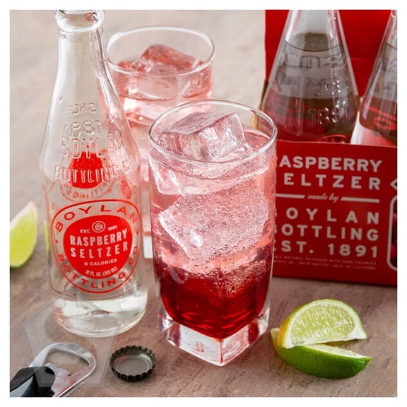 Boylan Bottling Co. 12 fl. oz. Raspberry Seltzer - 24/Case