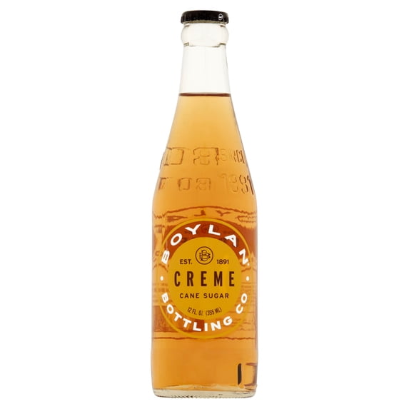 Boylan Bottling Company Cream Soda Pop, 12 Fl Oz, 24 Pack Bottles
