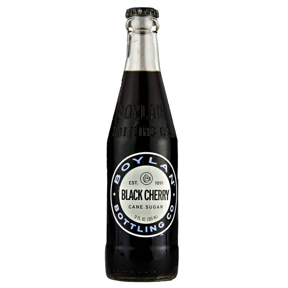 Boylan Cane Sugar Black Cherry Soda, 24-Pack Case 12 fl. oz. Bottles