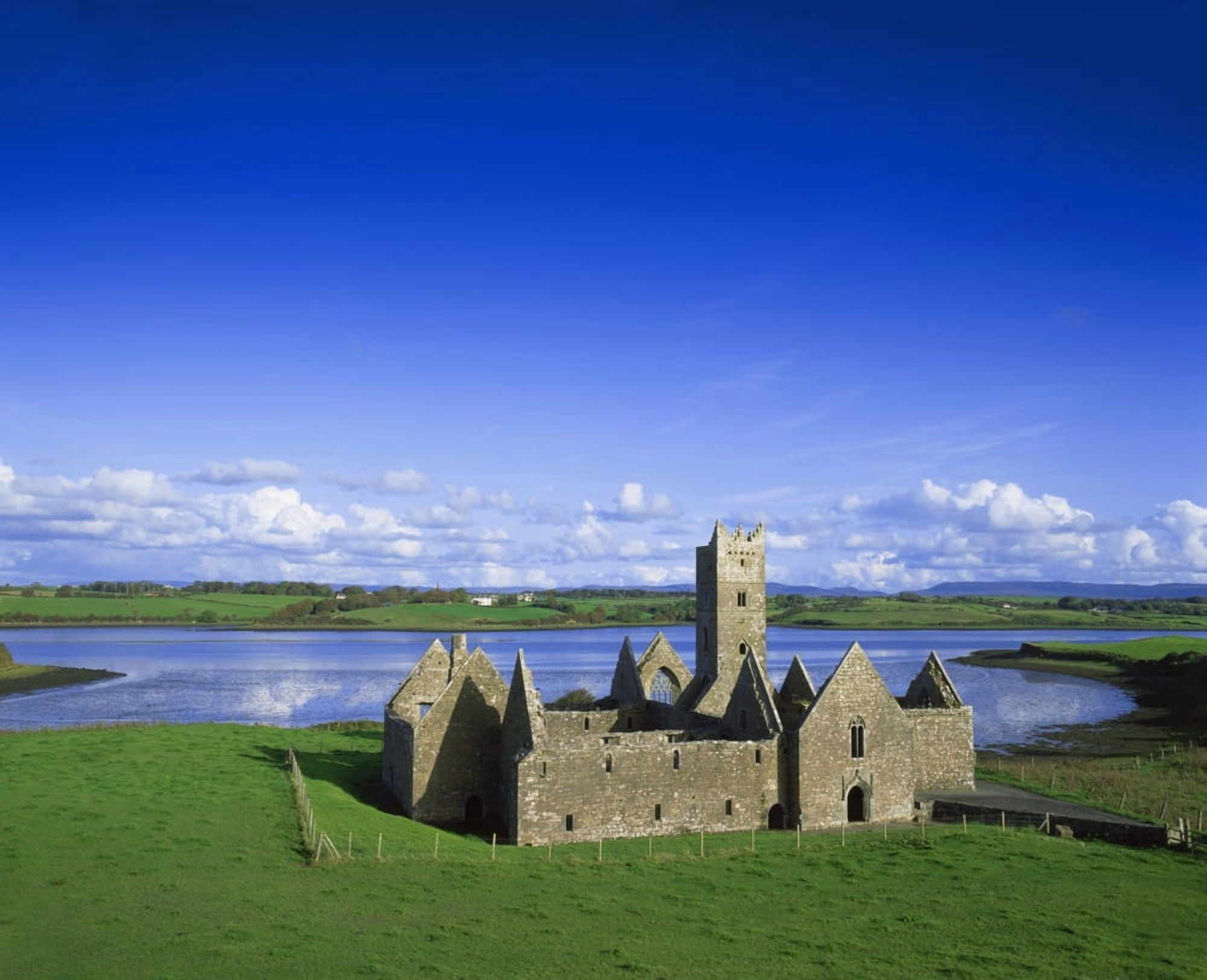 Boyle Abbey Ballina Co Mayo Canvas Art - The Irish Image Collection Design Pics (32 x 26)