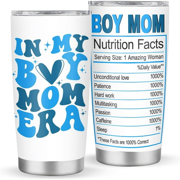 Boymom In My Boy Mom Era Tumbler - 20oz, Perfect New Mom Gift for Mothers Day, Birthdays, Christmas