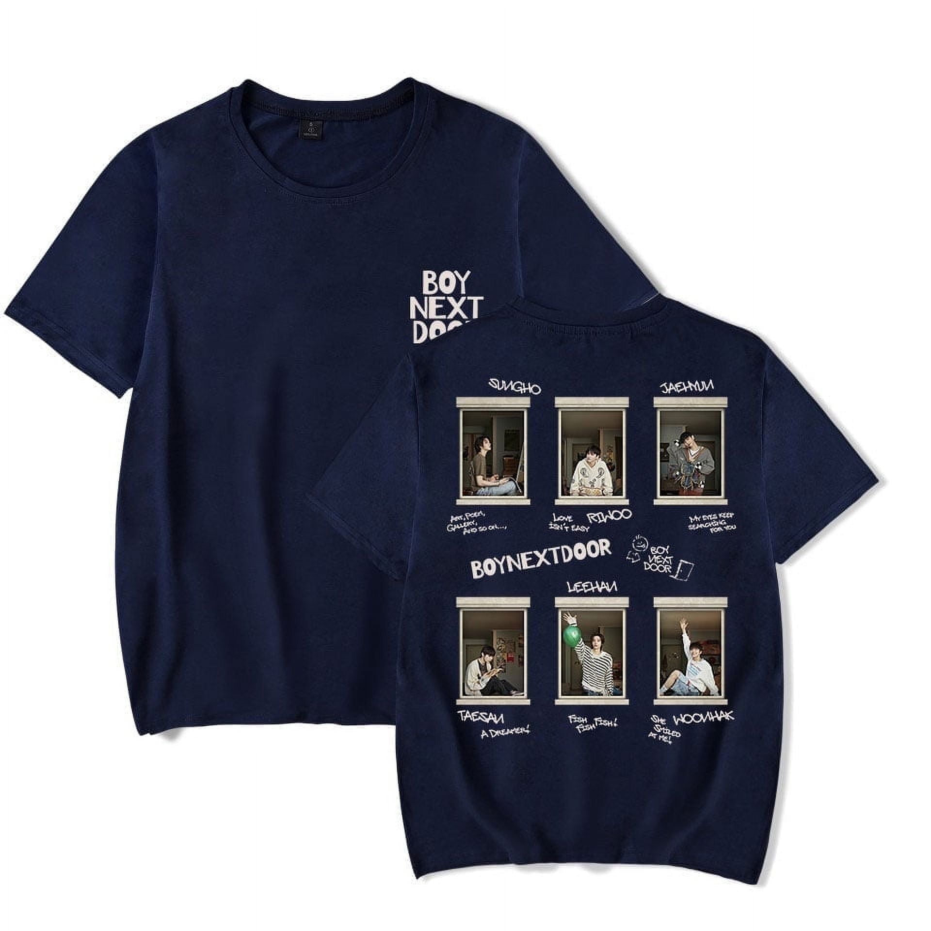 BOYNEXTDOOR Tシャツ onedoorfulday BOYNEXTDOOR - Black S/S T-Shirt [2024 Fanmeeting 'ONEDOORful