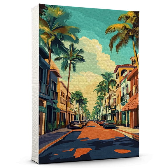 Boynton Beach Canvas Print, Florida Canvas Wall Art, Boynton Beach Decor Travel Canvas, Florida Travel Gift, Housewarming Gift - 99AZ161