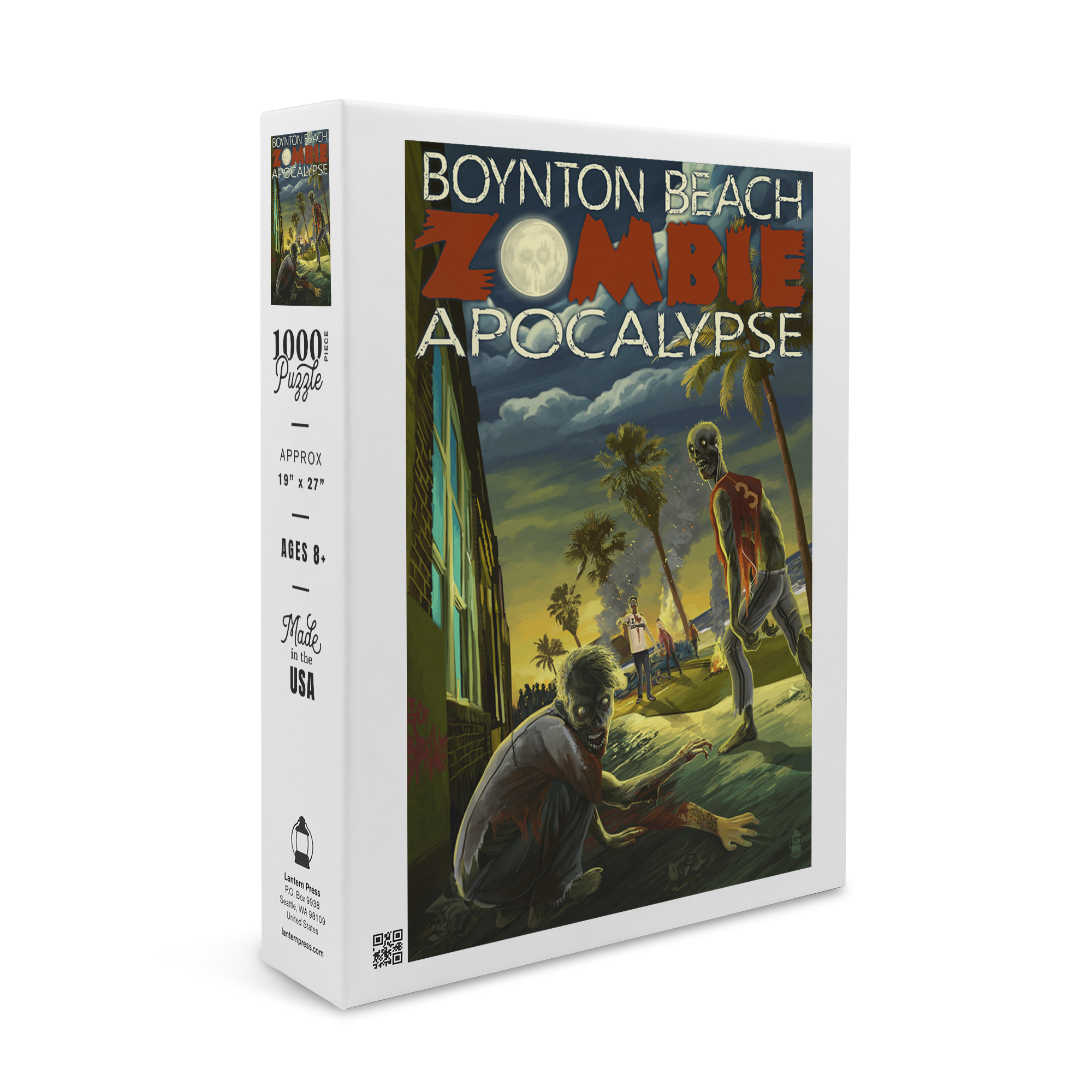 Boynton Beach, Florida, Zombie Apocalypse (1000 Piece Puzzle, Size 19x27, Challenging Jigsaw Puzzle for Adults and Family, Made in USA) - image 1 of 4