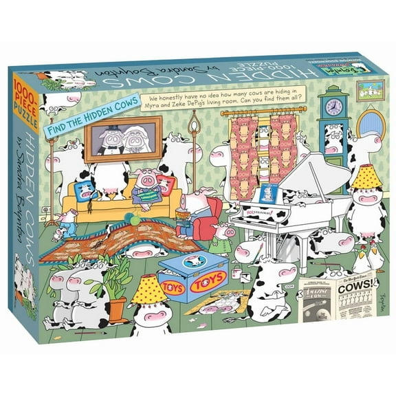 Boynton for Puzzlers: Hidden Cows : 1000-Piece Puzzle (Jigsaw)