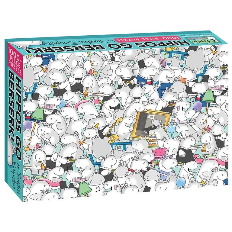 Boynton for Puzzlers: Hippos Go Berserk!: 1000-Piece Puzzle (Other