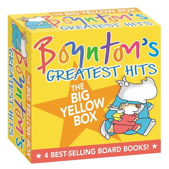 Boynton's Greatest Hits the Big Yellow Box (Boxed Set): The Going to Bed Book; Horns to Toes; Opposites; But Not the Hip, (Board Book)