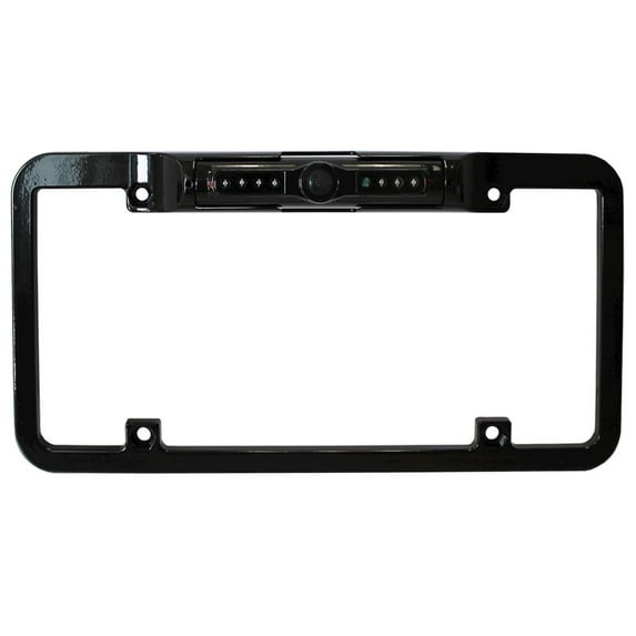Boyo Vision Vtl300irtj Full-frame License Plate Camera With Night Vision & Trajectory Parking Lines (black)