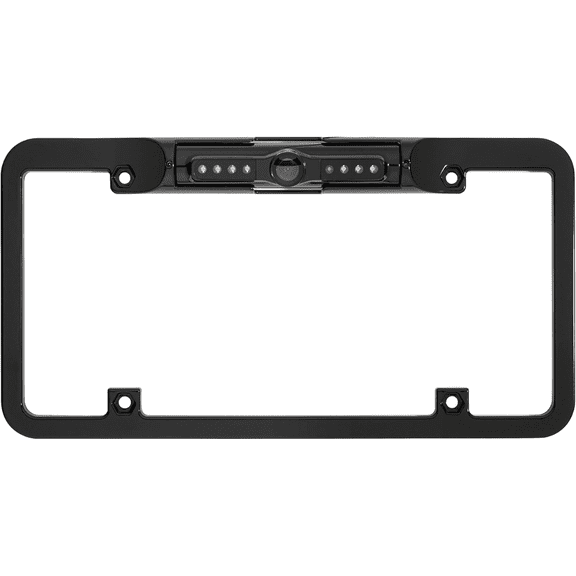 Boyo Vision Vtl300irtj Full-frame License Plate Camera With Night Vision & Trajectory Parking Lines (black)