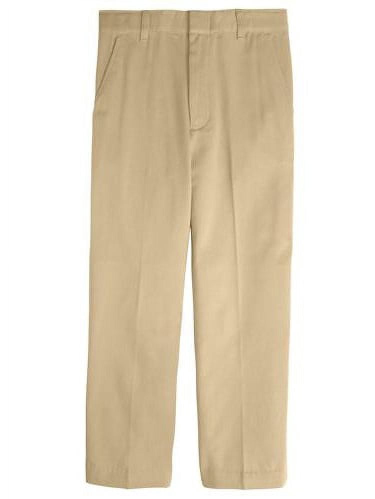 Boys 1020 Husky Flat Front School Pant (Khaki 18H)