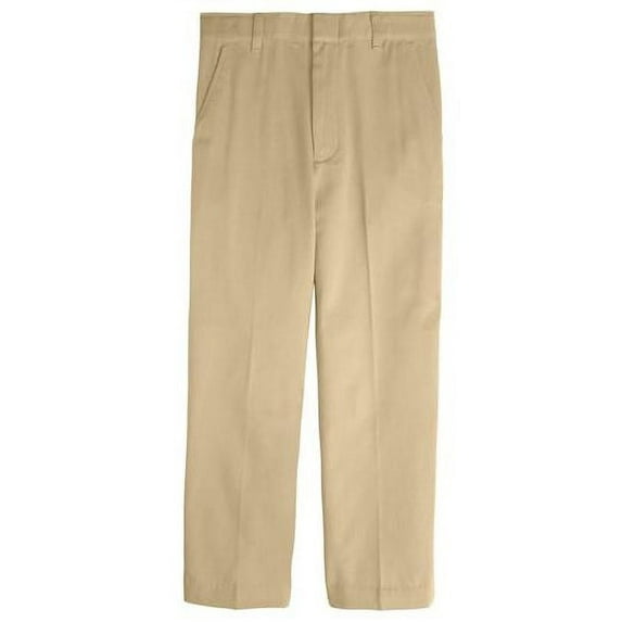 Boys 10-20 Husky Flat Front School Pant (Khaki 18H)