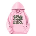 thumbnail image 1 of Boys' 100 Days Of School Sports Hoodies Sweatshirt Rugby Bat Print Hooded Pullover Sports Pink 18 M-24 M, 1 of 4