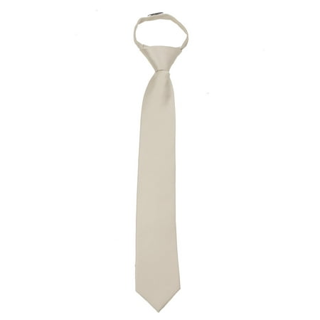 Boys 11 inch Solid Color Zipper Necktie Ties - Many Colors Available price history and forecast - Buyyourties