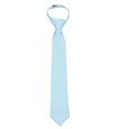 thumbnail image 1 of Boys 14 inch Solid Color Zipper Necktie Ties - Many Colors Available, 1 of 2