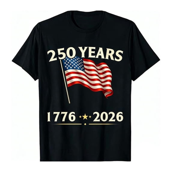 Boys’ 1776-2026 Independence Day Tee, 250th Anniversary Airplane Flag ...
