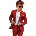 Boys 2 PC Boys Summer Suit for Beach Wedding Kids Linen Suit Boys Ring