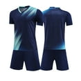 thumbnail image 1 of Boys 2-Pack Jersey Soccer Set Sport Team Uniform Shirt and Shorts, 1 of 5