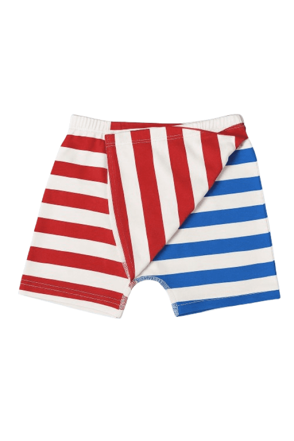 Boys' 2-Pack Striped Boxer Briefs, Maroon & Blue - 7-8Y