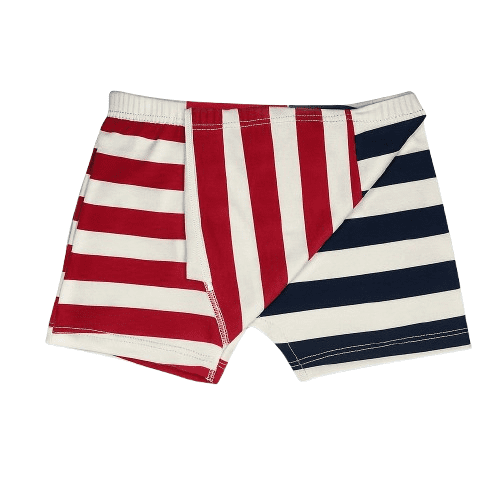 Boys' 2-Pack Striped Boxer Briefs, Maroon & Navy- 3-4Y