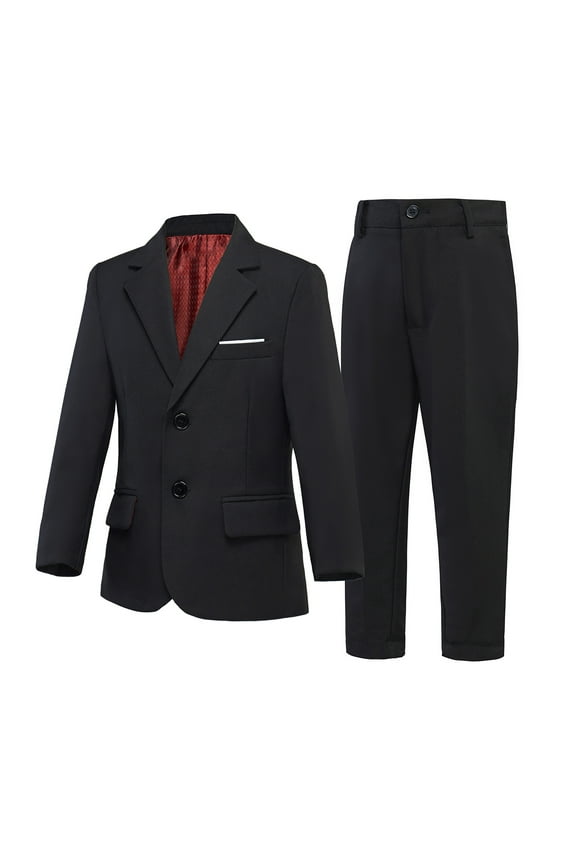 Boys' 2-Piece Formal Suit Set,Birthday Proms Dinner Blazers