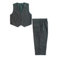 thumbnail image 1 of Boys 2-Piece Formal Vest & Suit Pants Outfit Set, Sizes: 2T to 16 (Olive), 1 of 6