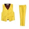 thumbnail image 1 of Boys 2-Piece Formal Wear Set Suit Vest Pants Wedding Pageboy Coming of Age Ceremony or Graduation Performance, 1 of 6
