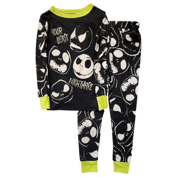 Boys 2-Piece Jack Skellington Nightmare Before Christmas Pajama Set Size 4