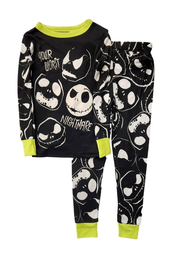 Boys 2-Piece Jack Skellington Nightmare Before Christmas Pajama Set Size 4