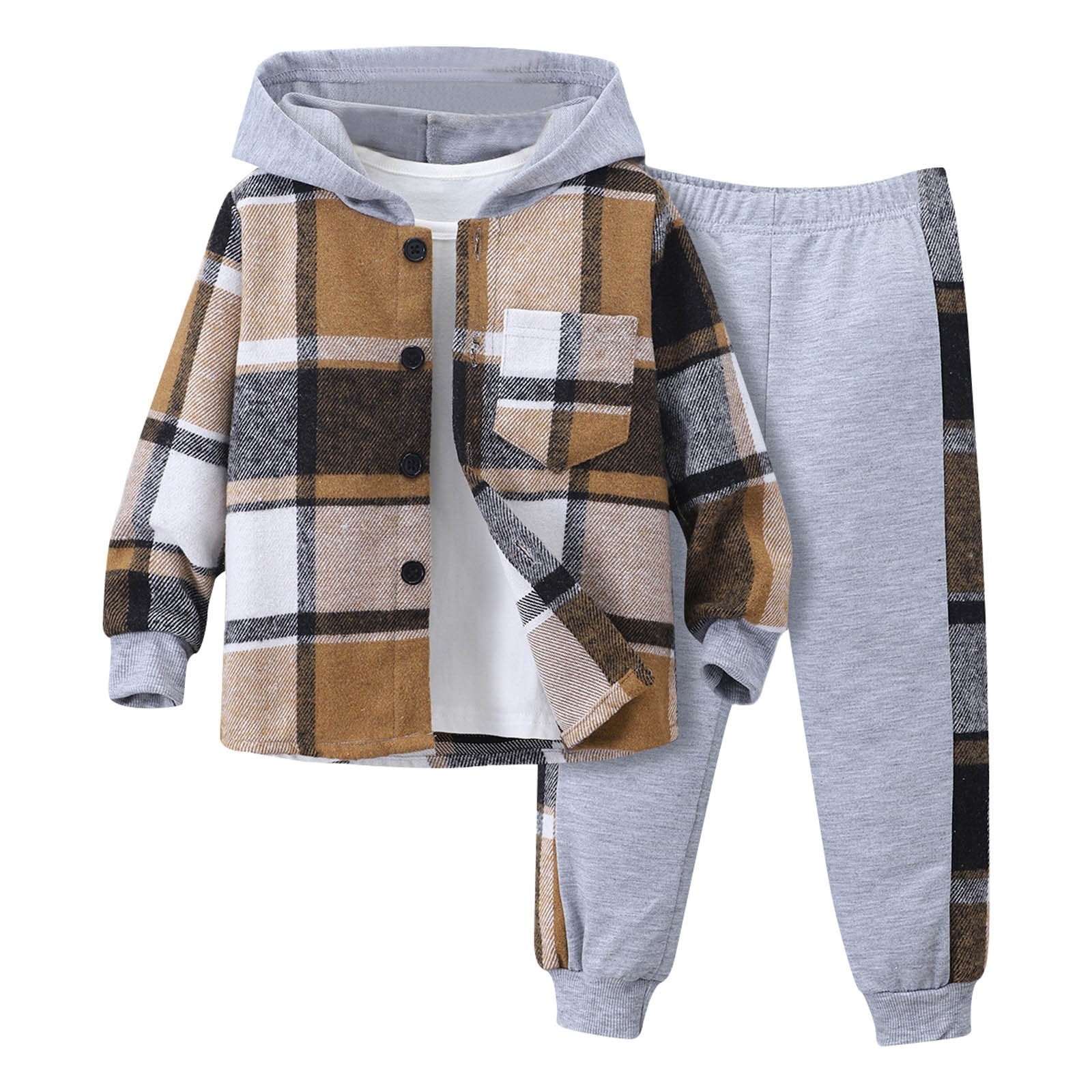 Boys 2-Piece Outfit - Shirt & Trouser Panda Design 12M-4Y