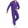 thumbnail image 1 of Boys 2 Piece Outfits Sweatsuits Zip up Hoodie Jacket Sweatshirt Cargo Pants Athletic Tracksuit Teen Kids Fall Winter Outfits, 1 of 9