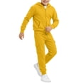 thumbnail image 1 of Boys 2 Piece Outfits Sweatsuits Zip up Hoodie Jacket Sweatshirt Cargo Pants Athletic Tracksuit Teen Kids Fall Winter Outfits, 1 of 9