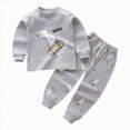 thumbnail image 1 of Boys 2‑Piece Pajama Set with Cartoon Graphic,Soft Fabric Sleepwear for Toddlers 18-24 Months, 1 of 4