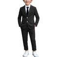 thumbnail image 1 of Boys' 2-Piece Solid Blazer & Pants Suit, great for graduation ceremonies, birthday parties and formal holiday dressing occasions, 0-12 Years, 1 of 10