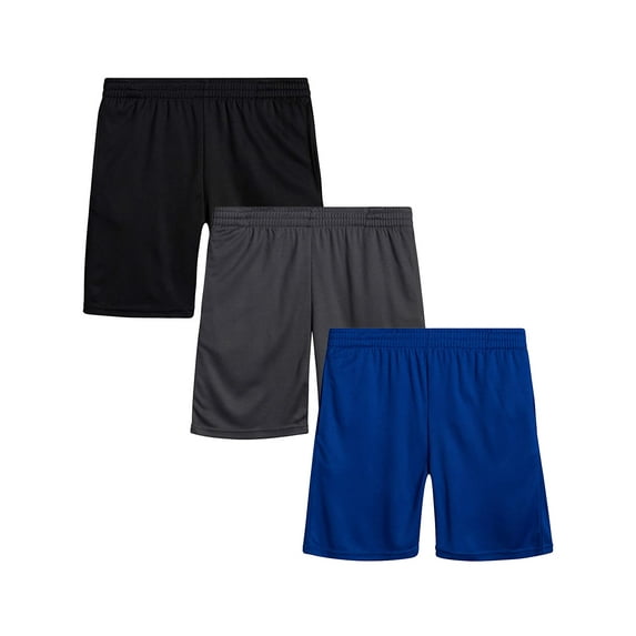 Boys 3-Pack Active Mesh Basketball Shorts (S-XL)